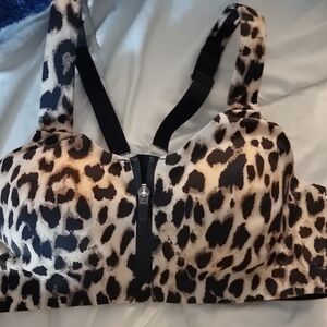 Victoria's Secret Leopard Print Bra with Black Accents
